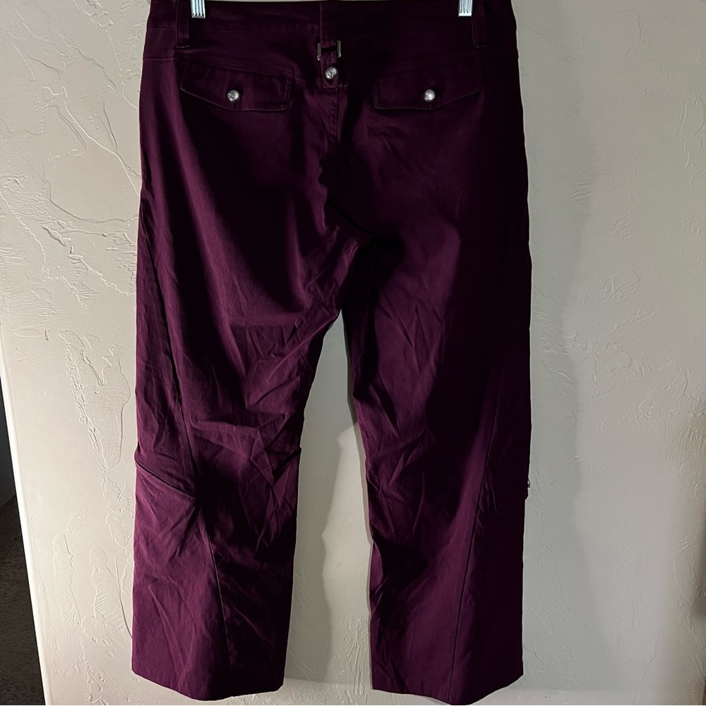Athleta Burgundy Dipper Boot Cut Low Rise Athletic Outdoor Cargo Utility Pants - Picture 8 of 11
